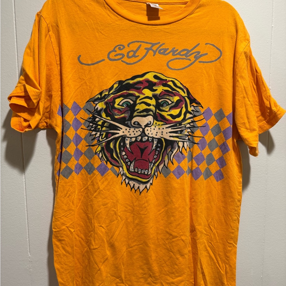 Ed Hardy Tiger Graphic T-Shirt